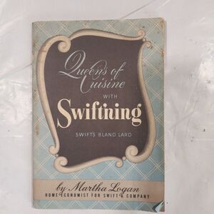 VTG Swift's Brand Lard Shortening Recipe Booklet Martha Logan Oleo Swift'ning
